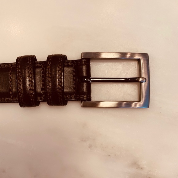 Torino Leather Co. Brown European Leather Belt - Picture 2 of 5